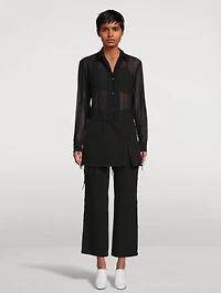 Clavelly Pleated Shirt