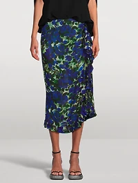 Sina Ruffled Skirt Floral Print