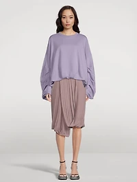 Sagan Pleated Midi Skirt
