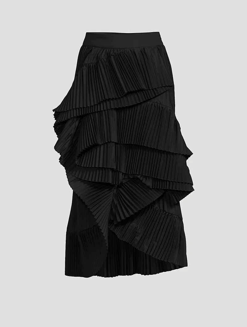 Seda Pleated Midi Skirt