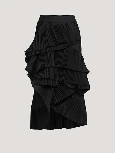 Seda Pleated Midi Skirt
