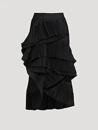 Seda Pleated Midi Skirt