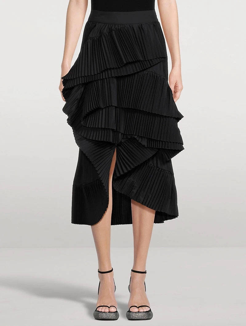 Seda Pleated Midi Skirt