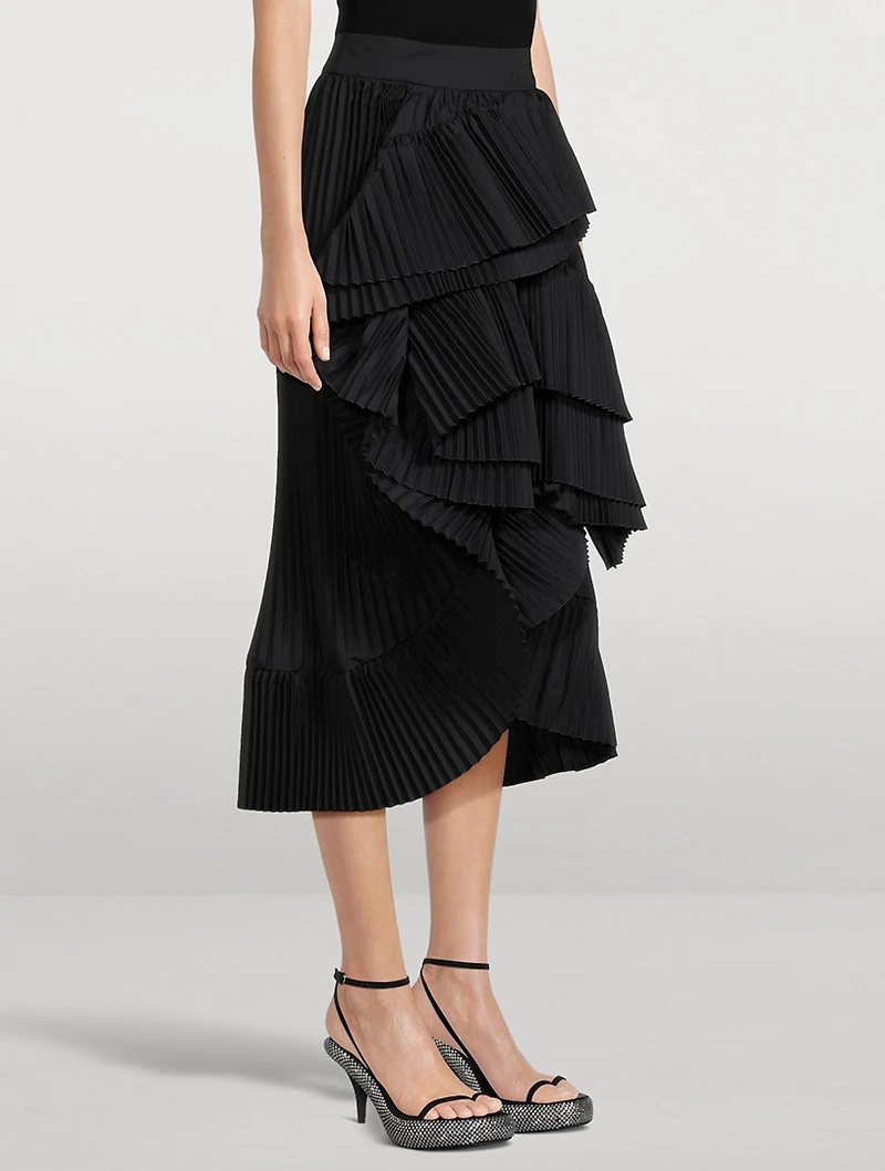Seda Pleated Midi Skirt