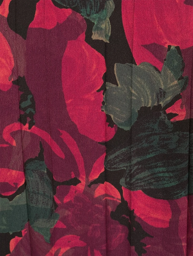 Dinta Wrap Dress Camellias Print