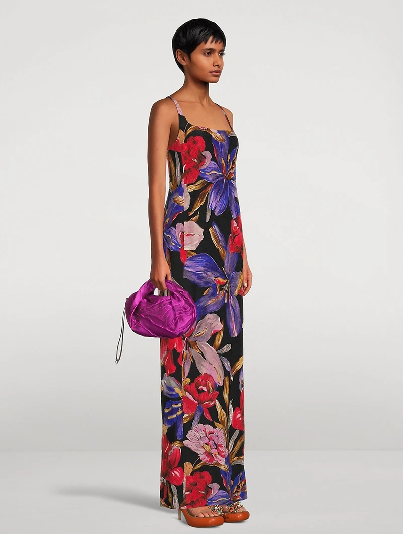 Deban Maxi Dress Giant Lilies Print