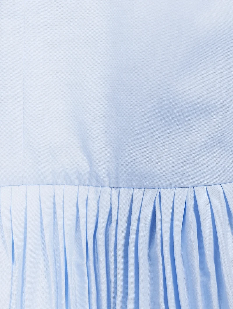 Debanas Midi Dress With Fan Detail