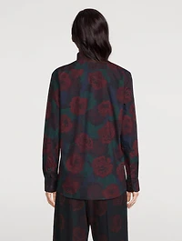 Clavelly Poplin Shirt Floral Print