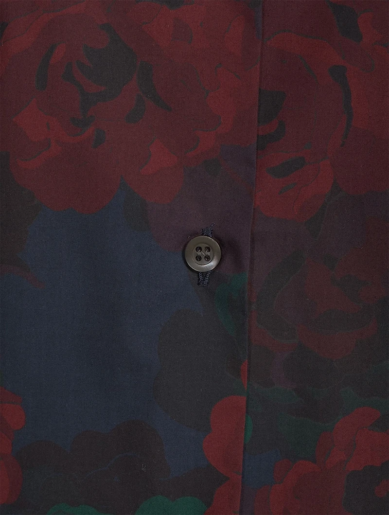 Clavelly Poplin Shirt Floral Print