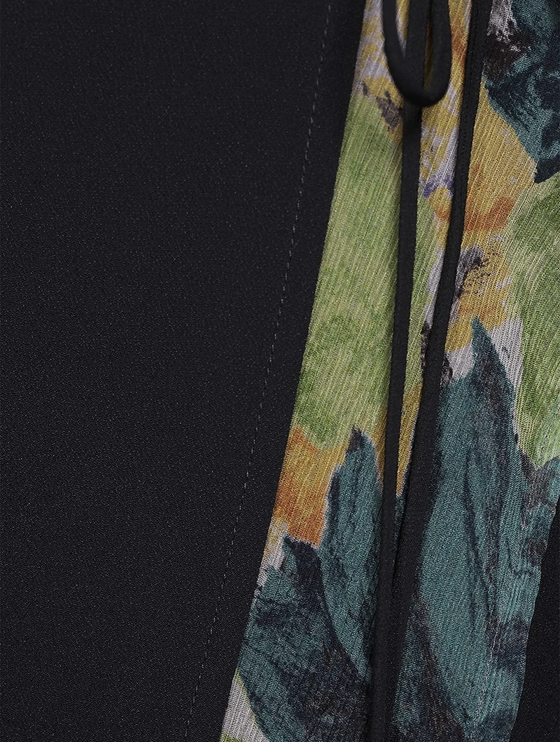 Silene Silk Maxi Skirt Floral Print