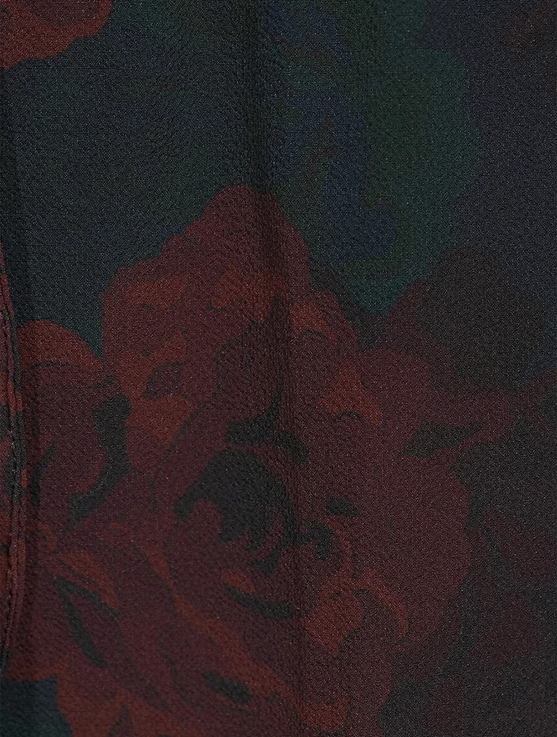 Puvis Wide-Leg Trousers Floral Print