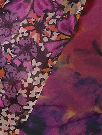 Devora Asymmetric Dress Floral Print
