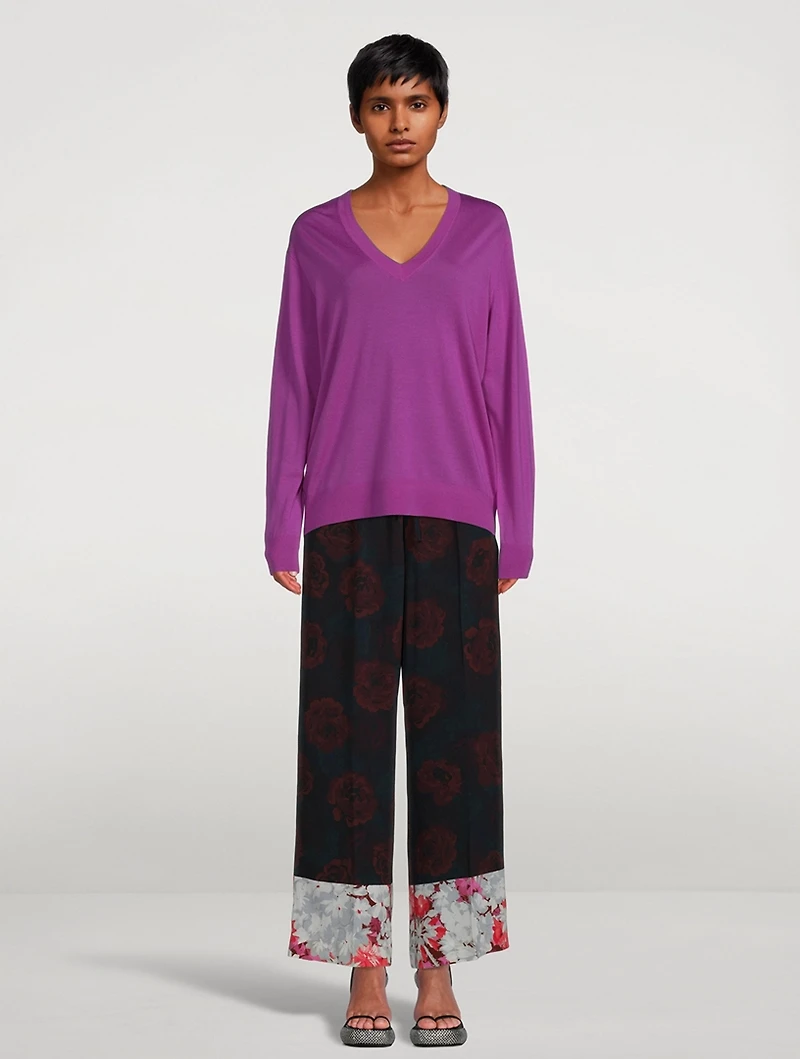 Tuna Merino Wool V-Neck Sweater