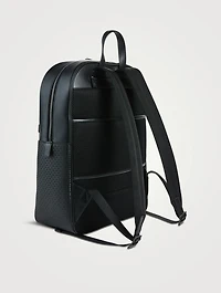 Stepan Coated Canvas Leather Backpack