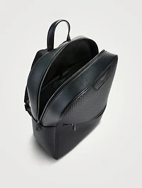 Stepan Coated Canvas Leather Backpack