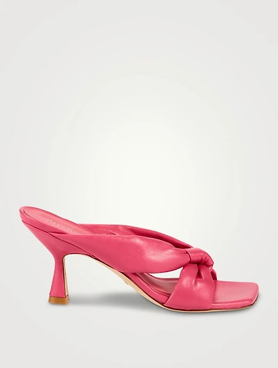Playa Knotted Leather Mules