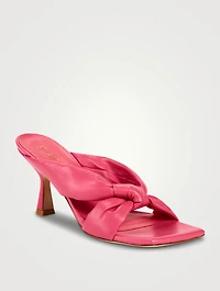 Playa Knotted Leather Mules