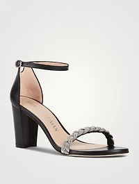 Nearlynude Embellished Leather Sandals