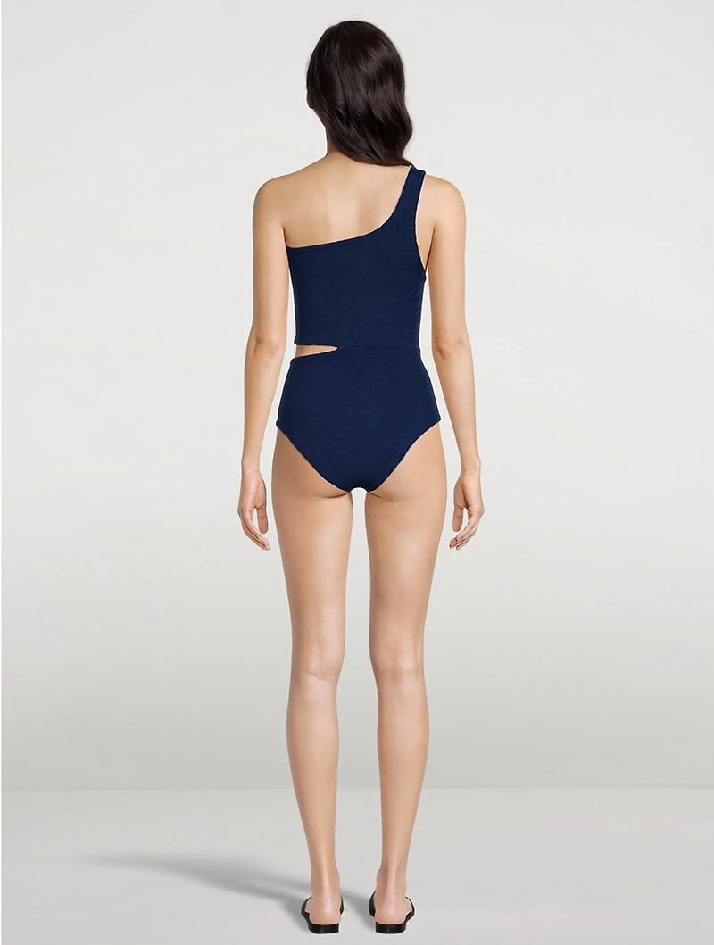 Lena Swim One-Shoulder One-Piece Swimsuit