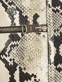 The Tania Python-Embossed Leather Jacket