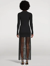 The Cedar Fringe Knit Dress