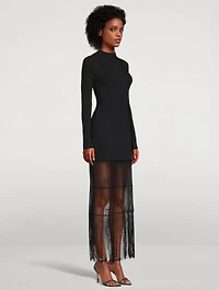 The Cedar Fringe Knit Dress