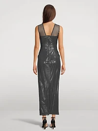 Metallic Jersey Gown