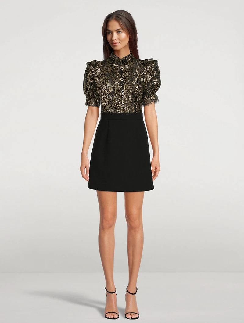 Clementine Short-Sleeve Mini Dress