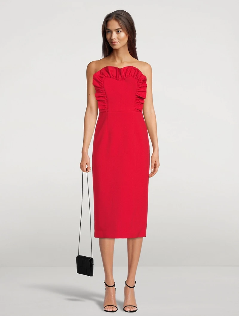 Scarlett Strapless Midi Dress