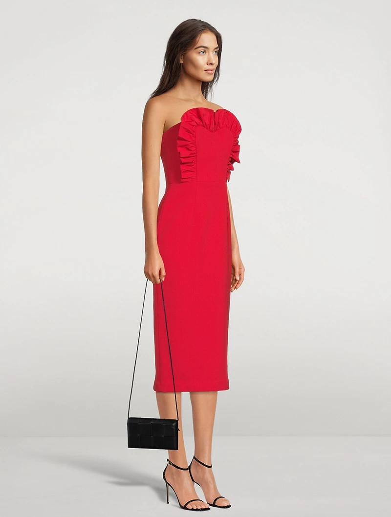 Scarlett Strapless Midi Dress