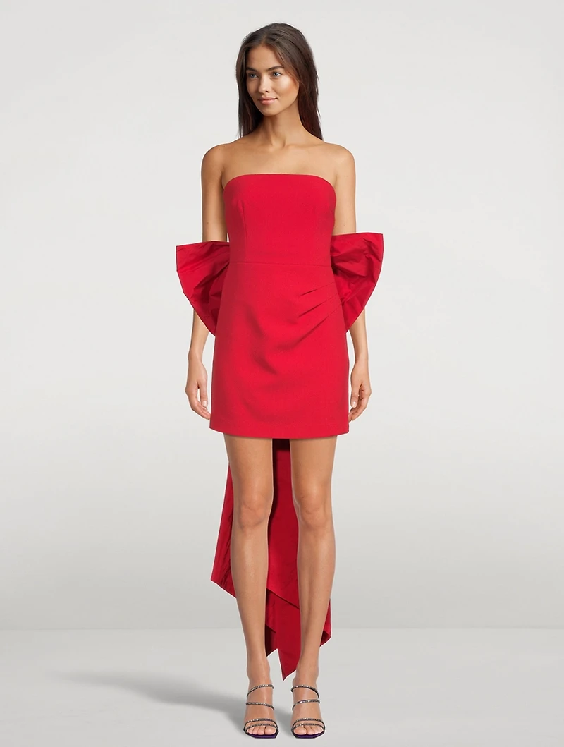 Scarlett Strapless Bow Mini Dress