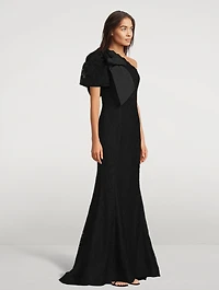 Kelsey One-Shoulder Lace Gown