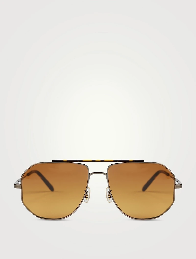 Oliver Peoples x Brunello Cucinelli Moraldo Aviator Sunglasses