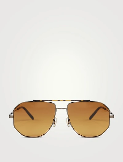 Oliver Peoples x Brunello Cucinelli Moraldo Aviator Sunglasses