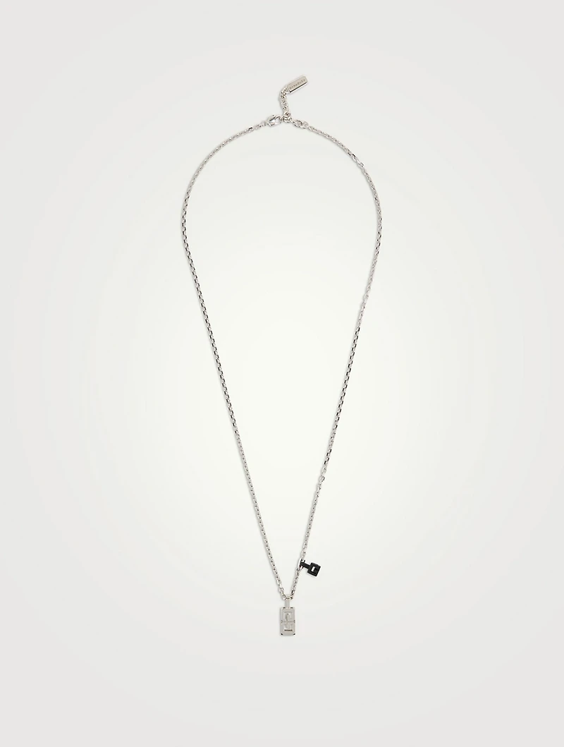 G Cube Pendant Necklace