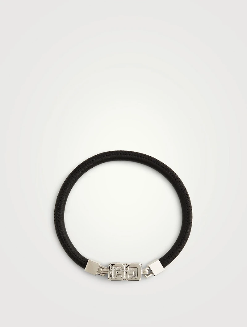 G Cube Leather Bracelet