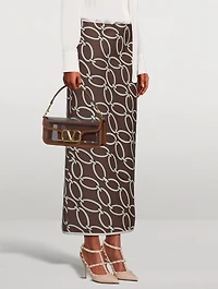 Rockstud Leather Ankle-Strap Pumps