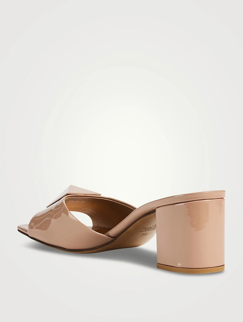 One Stud Leather Mules