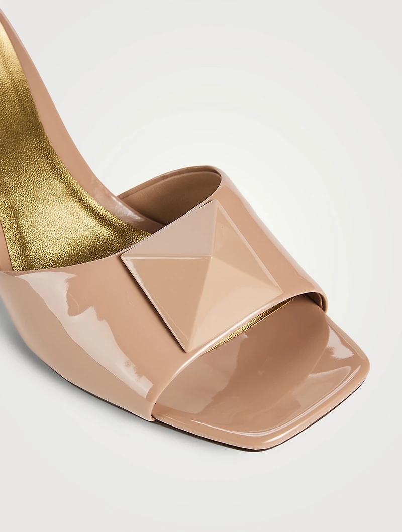 One Stud Leather Mules