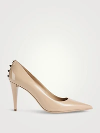 Rockstud Leather Pumps