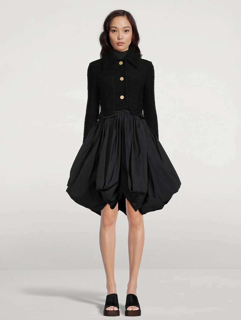 Bouclé Tweed Cropped Jacket