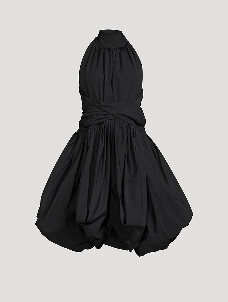 Technical Cotton Wrapped Dress