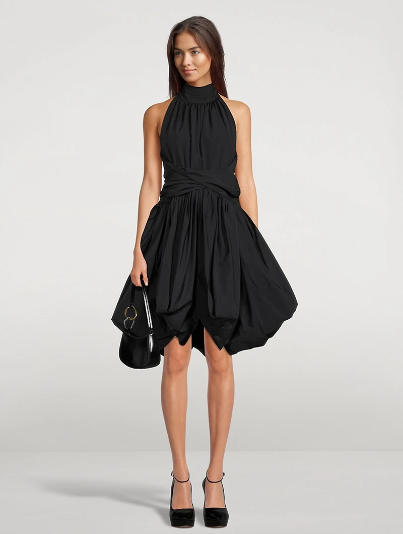 Technical Cotton Wrapped Dress