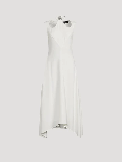 Cut-Out Matte Crepe Dress