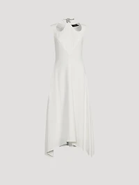 Cut-Out Matte Crepe Dress