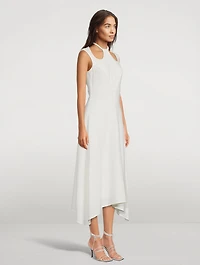 Cut-Out Matte Crepe Dress