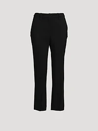 Cropped Flare Trousers