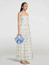 Lima Printed Linen Maxi Dress