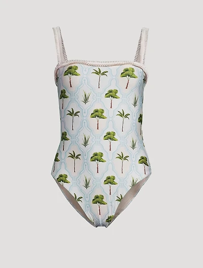 Limón One-Piece Swimsuit Plant Print