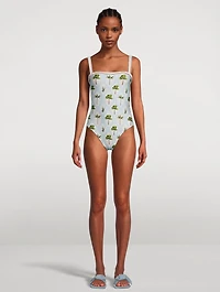 Limón One-Piece Swimsuit Plant Print